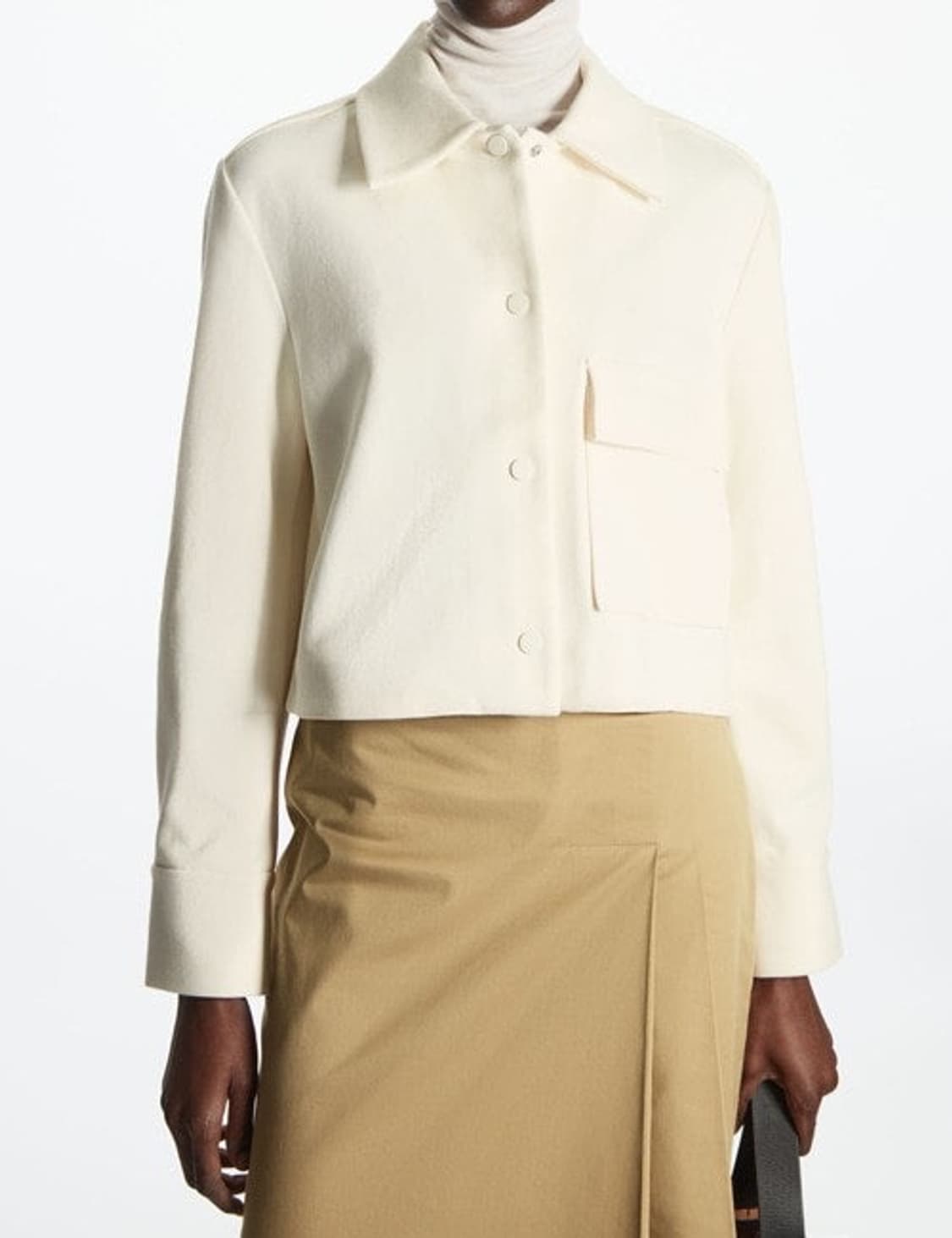 코스 트윌코튼 크롭자켓 M사이즈 상품이미지1