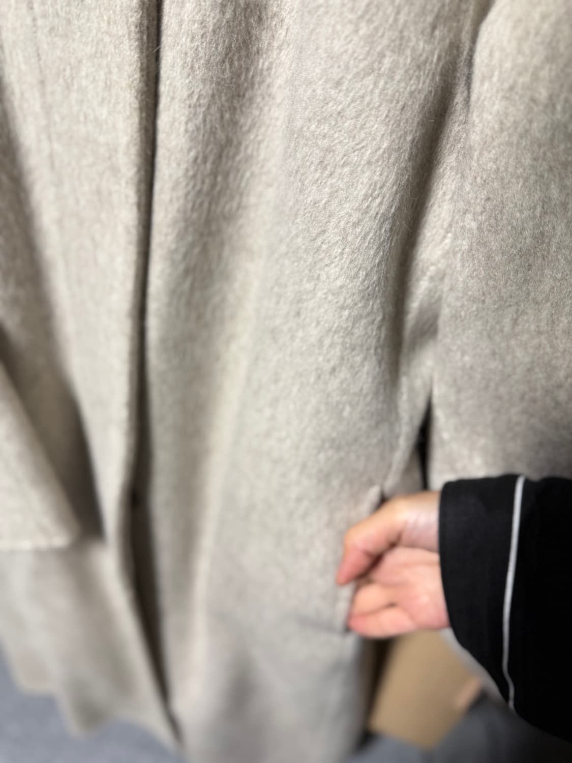 MINI K LABEL 울 알파카 롱코트 상품이미지2