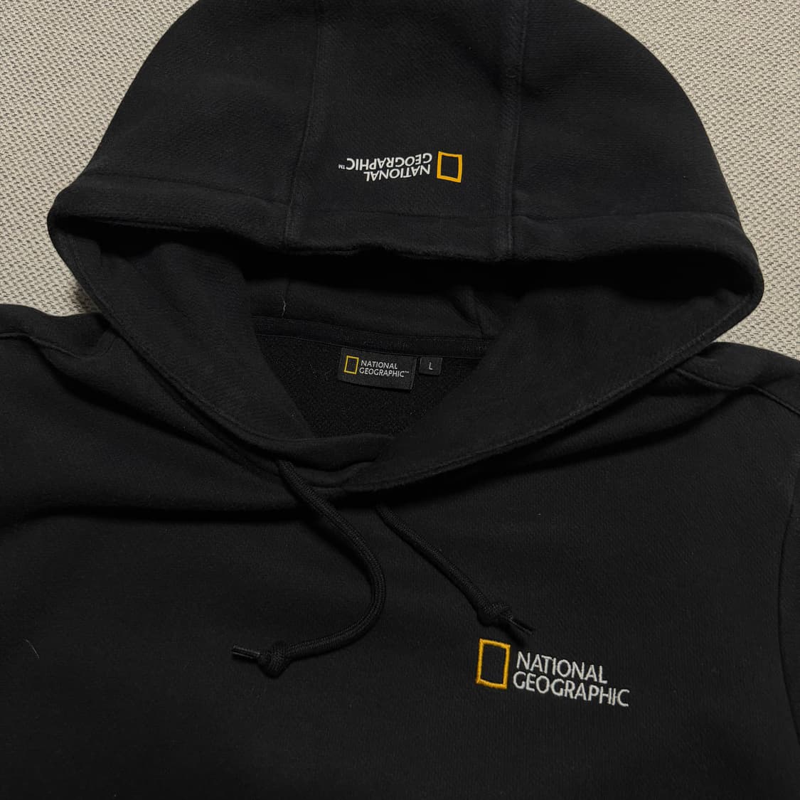 내셔널지오그래픽 로고 후드티 상품이미지2