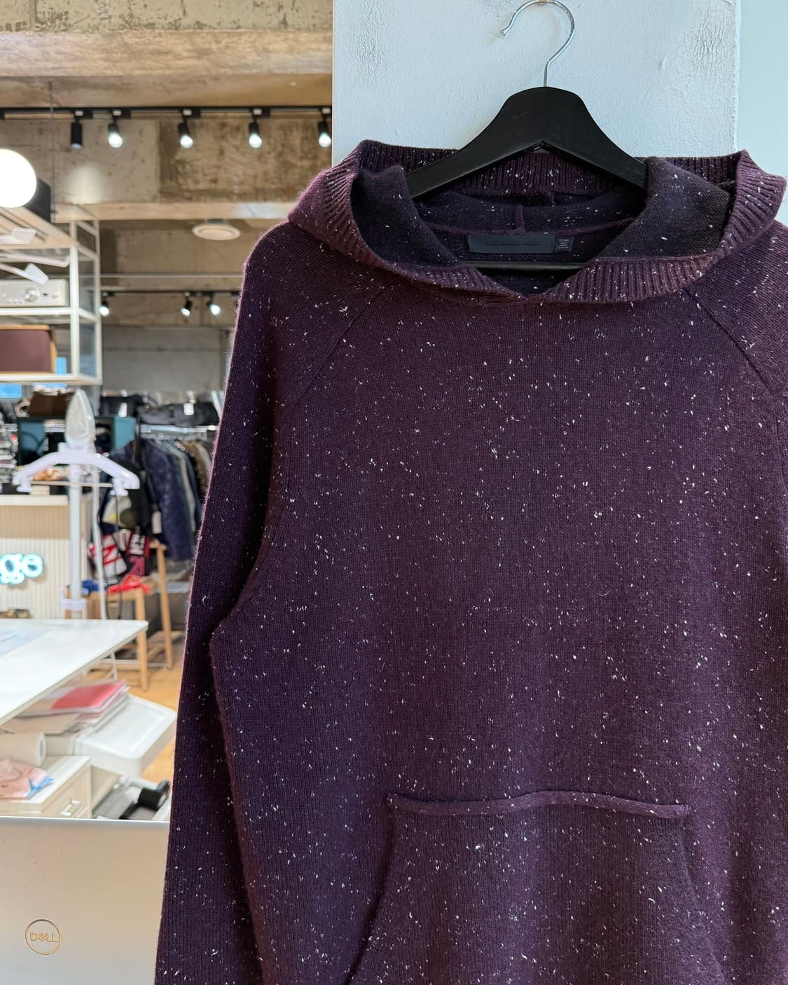 알렉산더 왕 버건디 페인팅 캐시미어혼방 후드티 상품이미지4