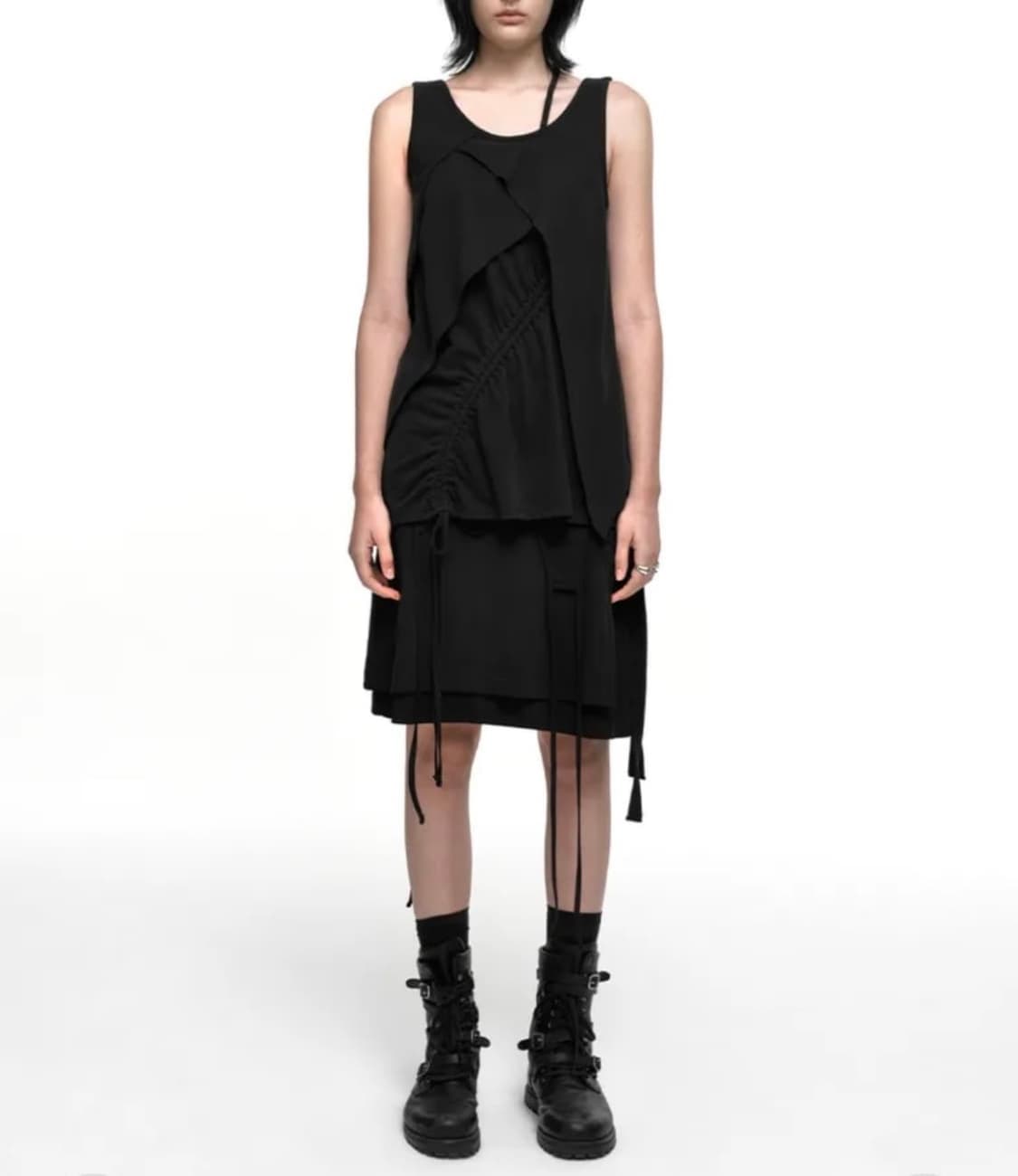 나체 nache SHIRRING LAYERED SLEEVELESS 상품이미지3