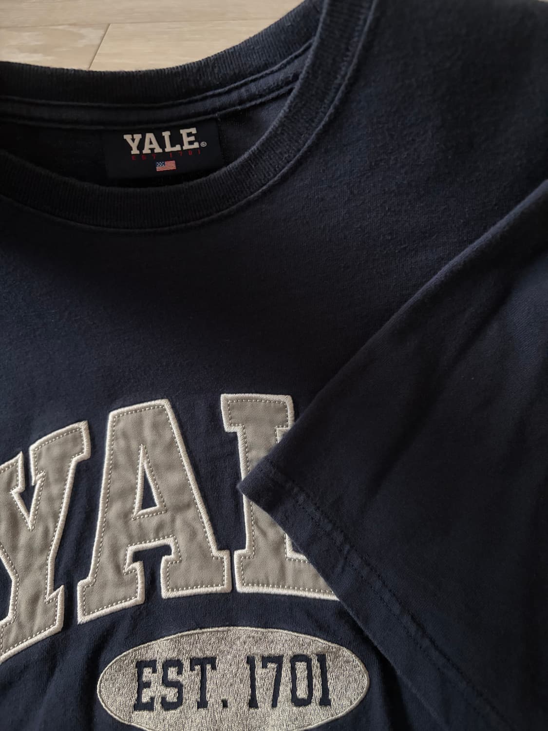 예일 반팔티(navy) 상품이미지2