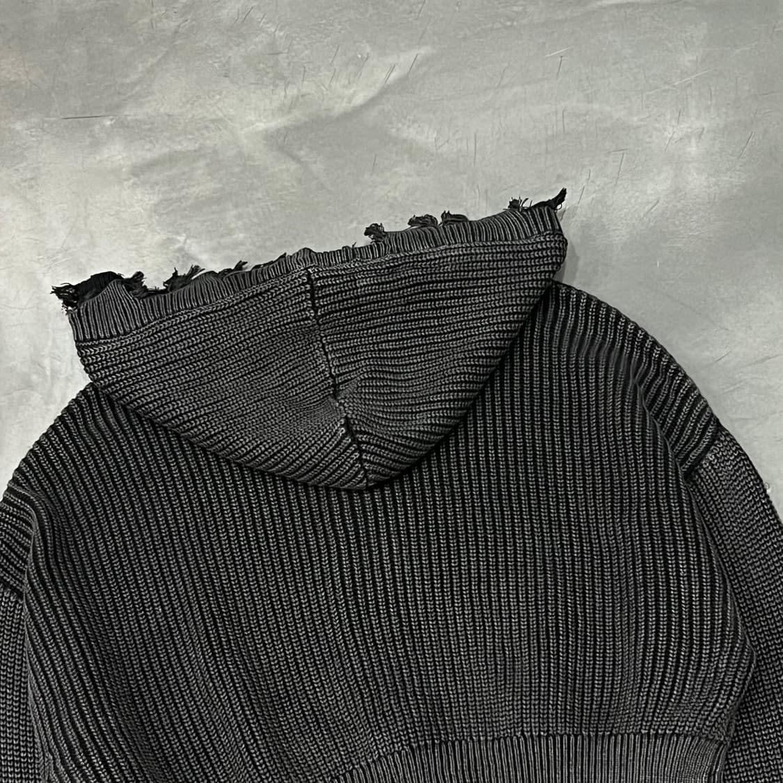  ENVYM 그런지 투웨이 니트 후드 집업 y14862 상품이미지5