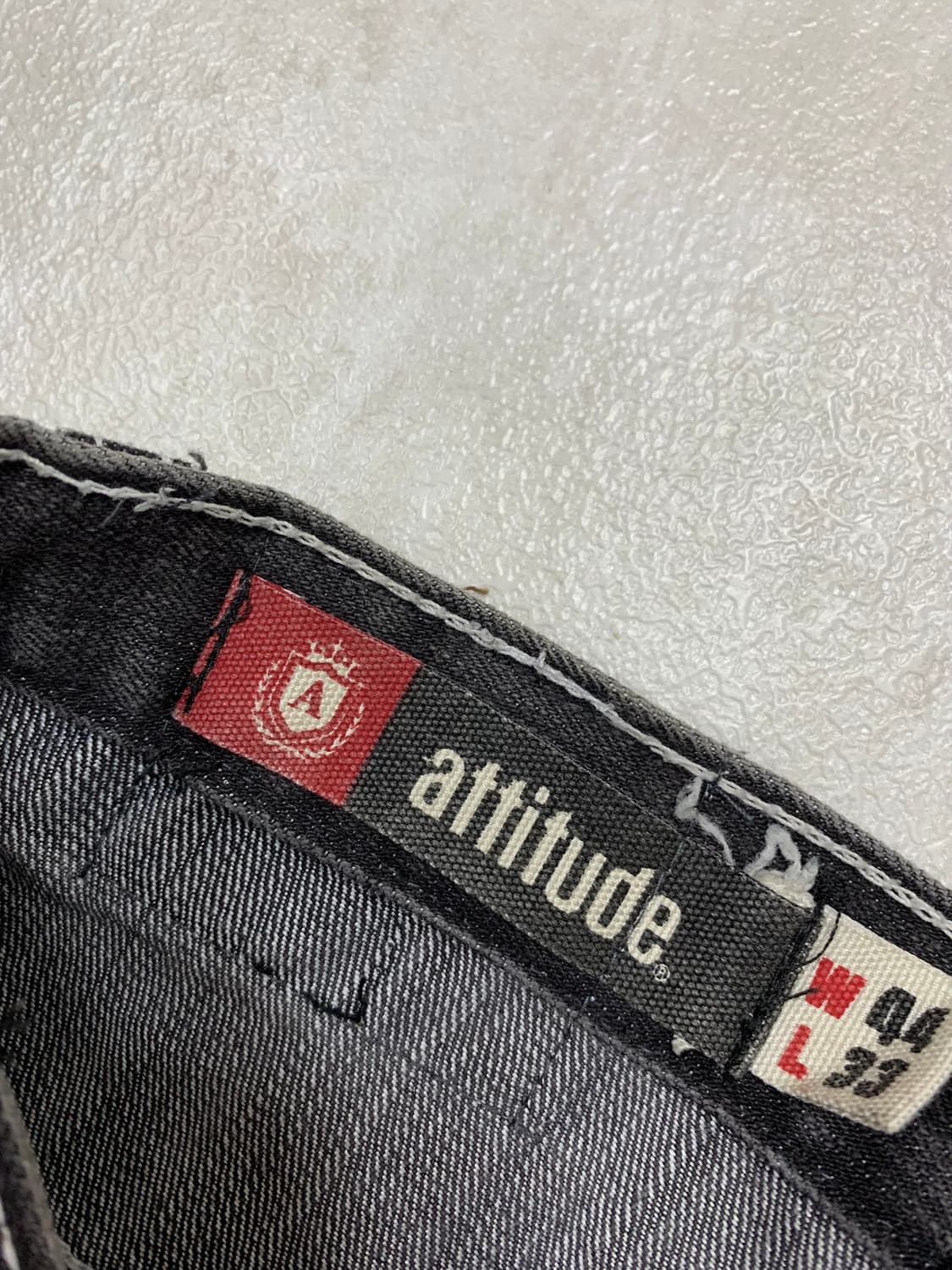 Attitude 핀턱 흑청 데님 팬츠 #383 상품이미지4