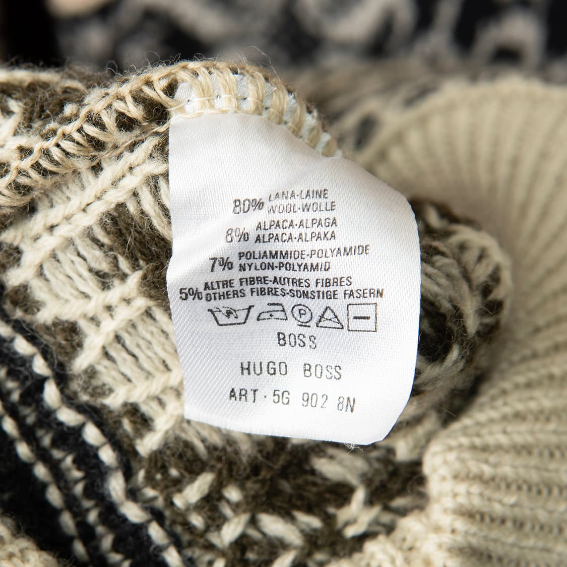 [107] 90s 휴고보스 노르딕 울 알파카 스웨터  상품이미지6