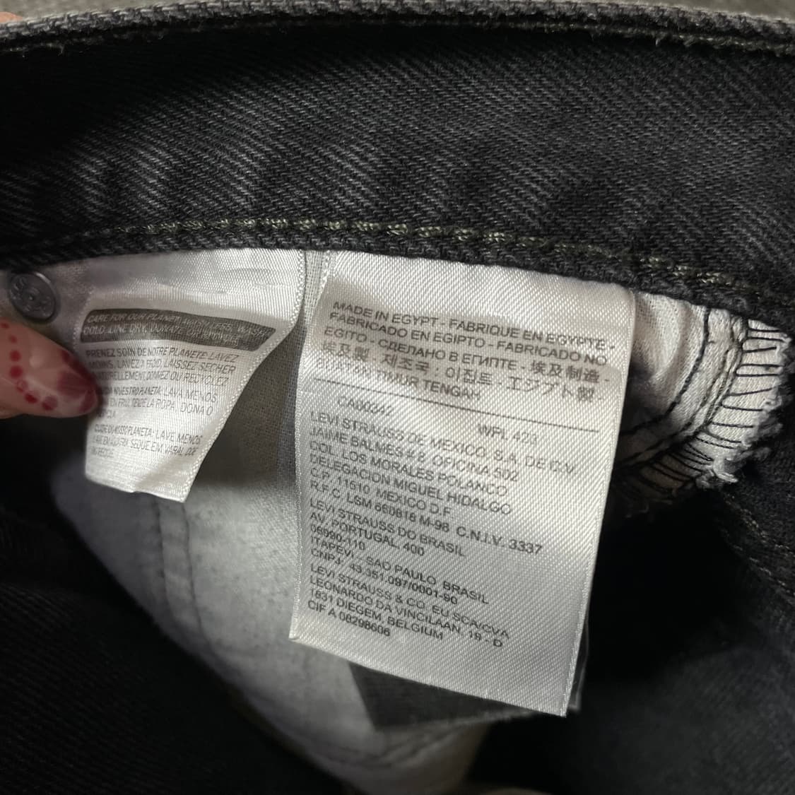 (29) 리바이스 550 29X30 블랙 데님 팬츠 상품이미지3