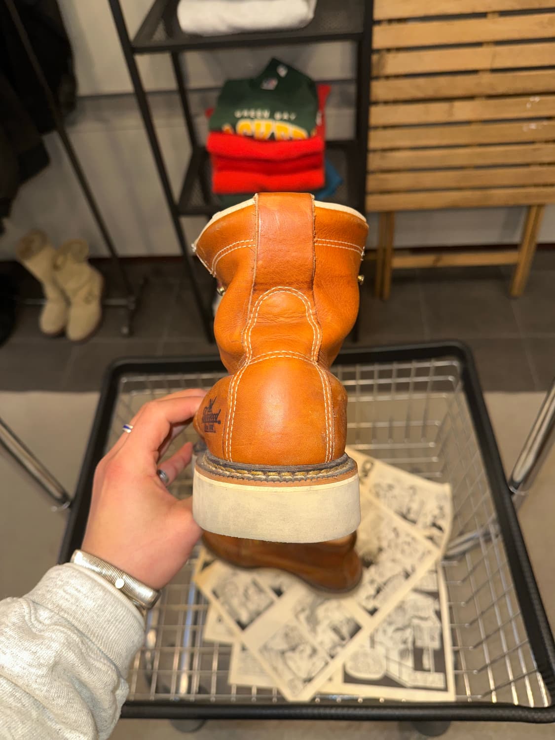 Thorogood USA moc toe leather boots (8D) 상품이미지9