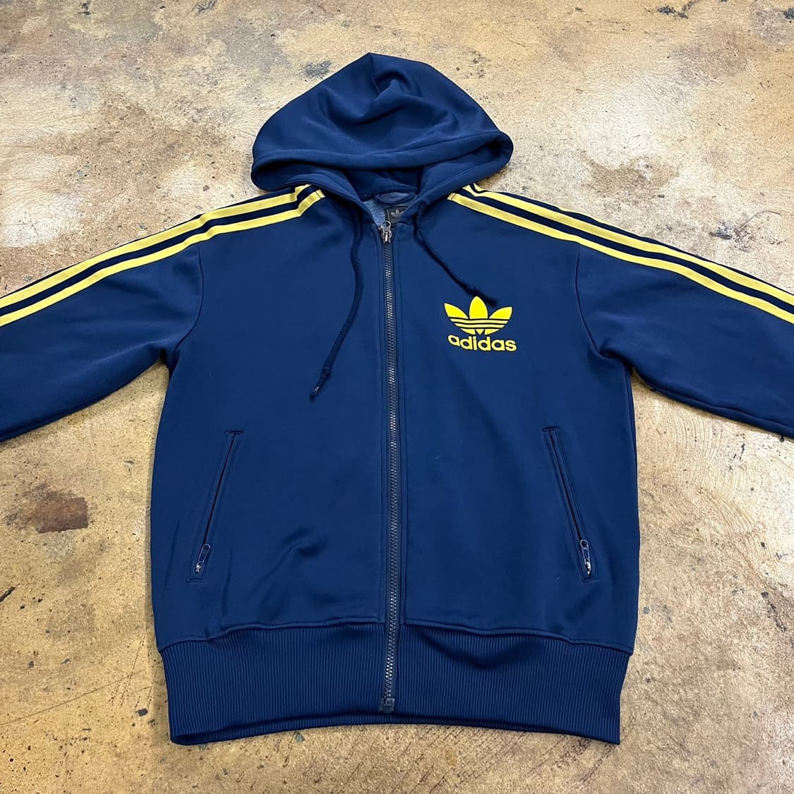 아디다스 네이비 레몬 후플 후드집업 져지 100 상품이미지3