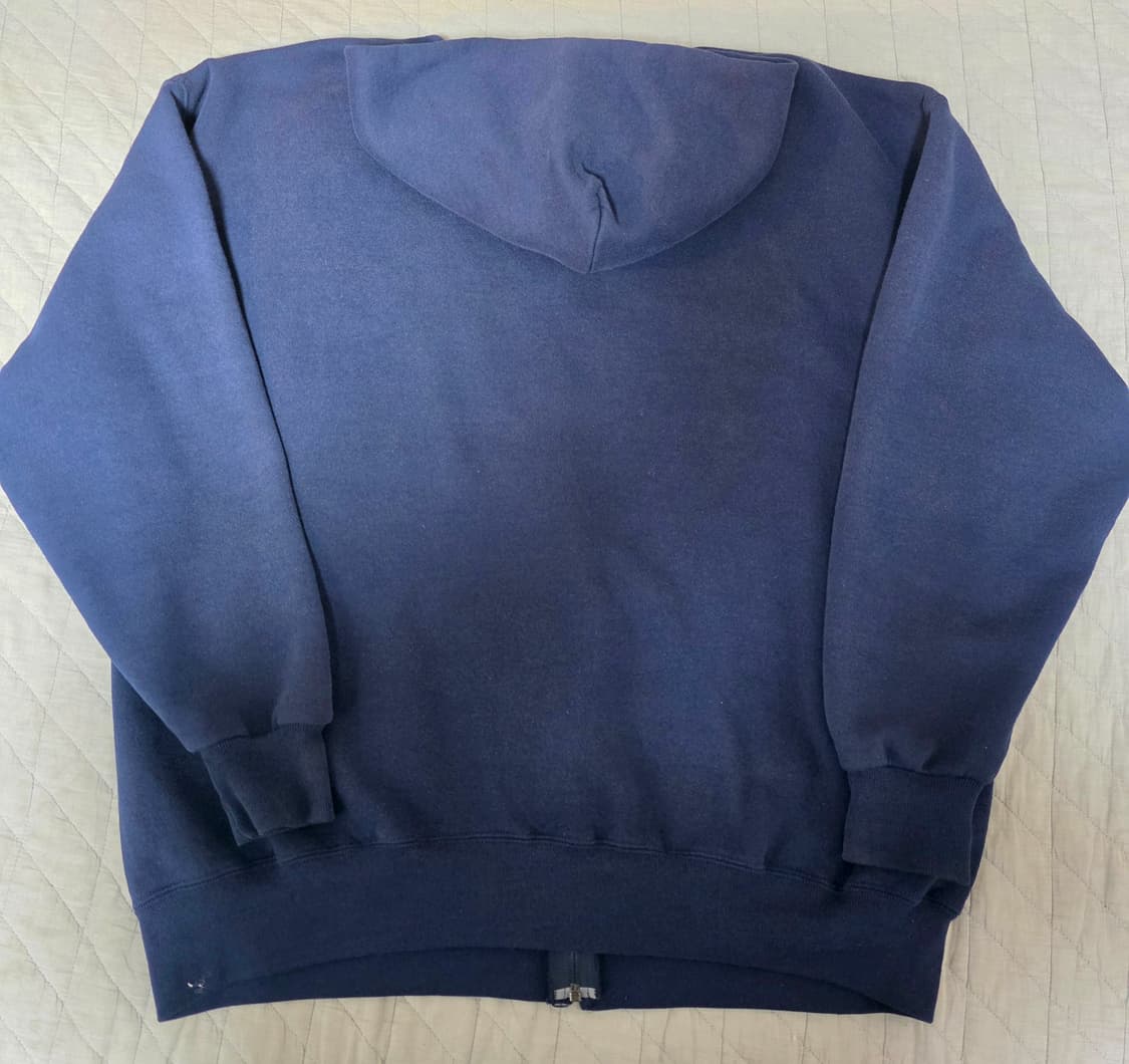 [XXL] 90s 러셀 애슬레틱 후드집업 네이비 스몰핀홀 ver. 9 상품이미지4