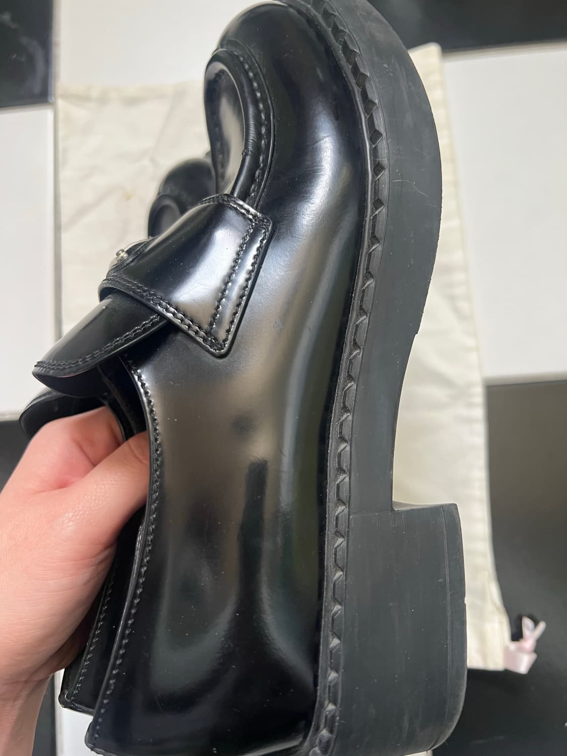 프라다 브러시드 로퍼 235사이즈 (6.5) 상품이미지4