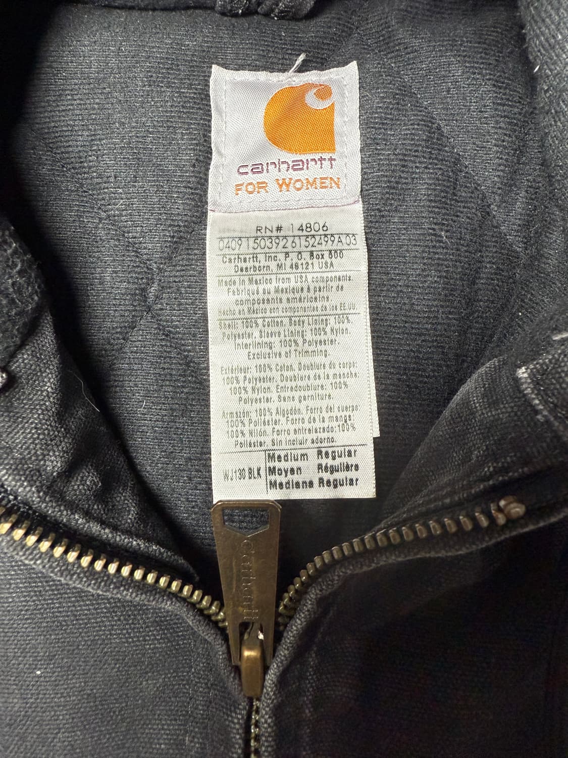 칼하트 j30 BLK Made In USA 상품이미지3