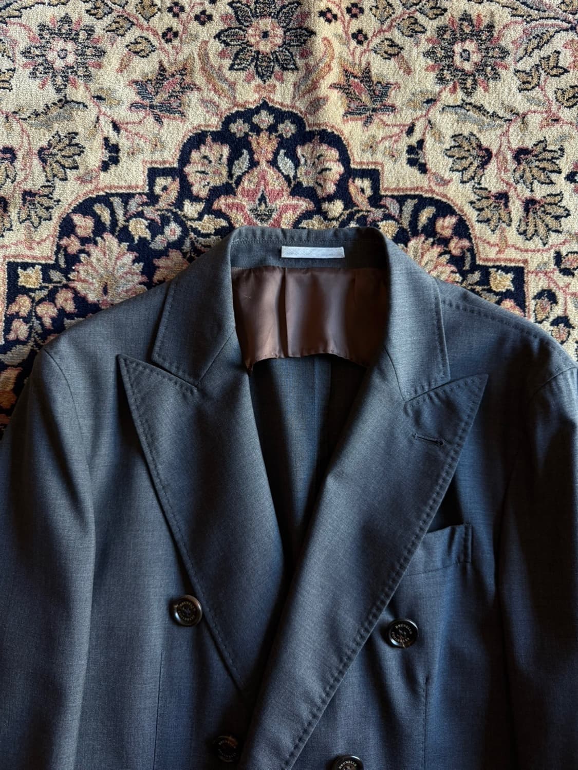 브루넬로 쿠치넬리 더블 브레스티드 코트 100 상품이미지2