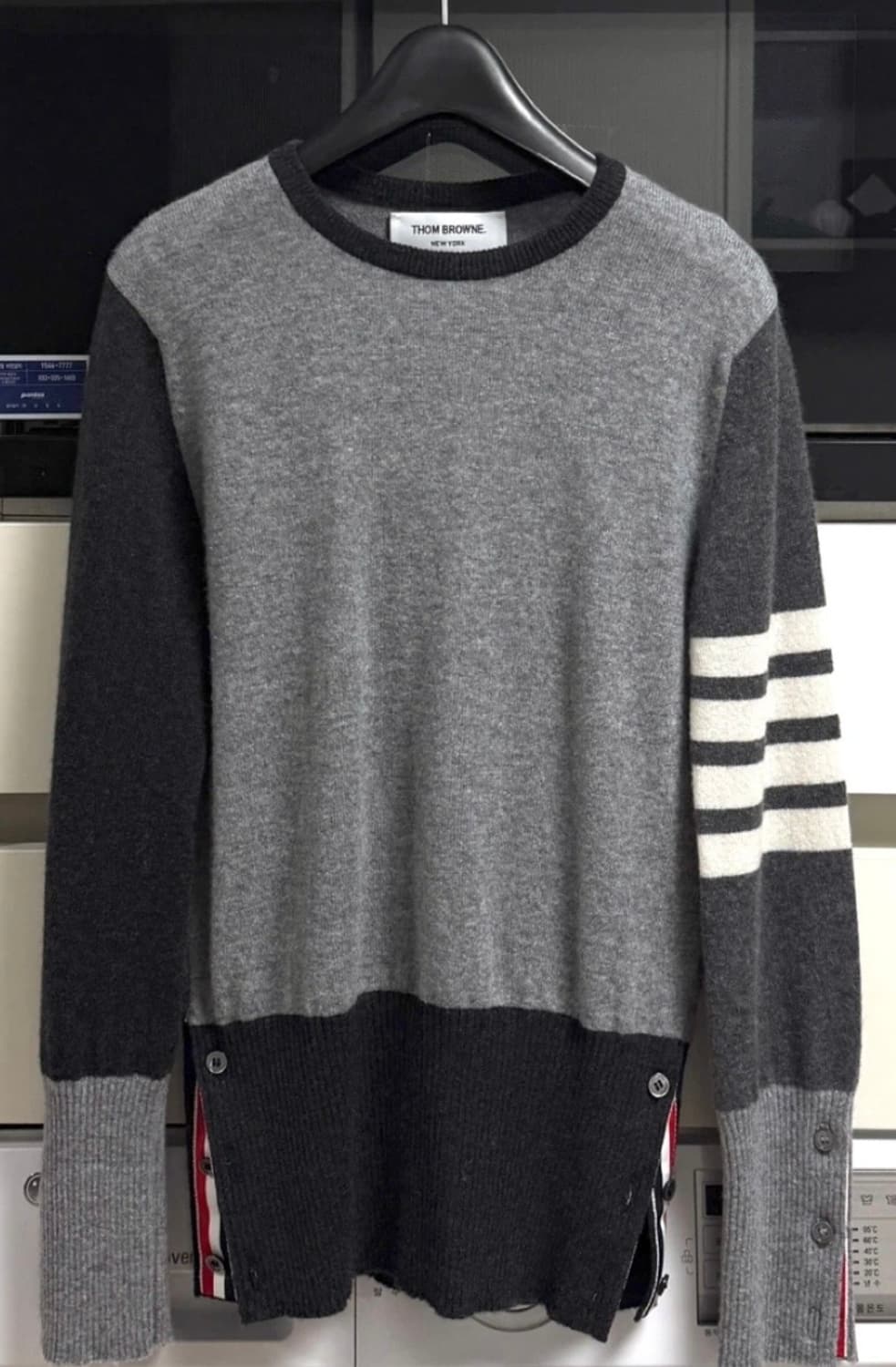 (새상품급 백화점) 톰브라운 펀믹스 캐시미어 풀오버 니트 상품이미지1