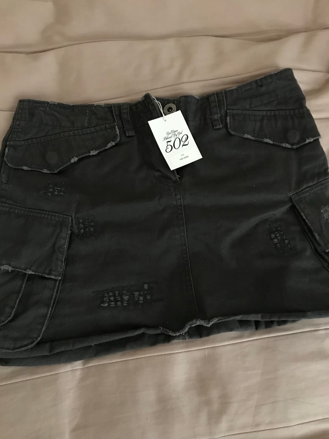 빈티지 카고 미니스커트 카키 상품이미지2