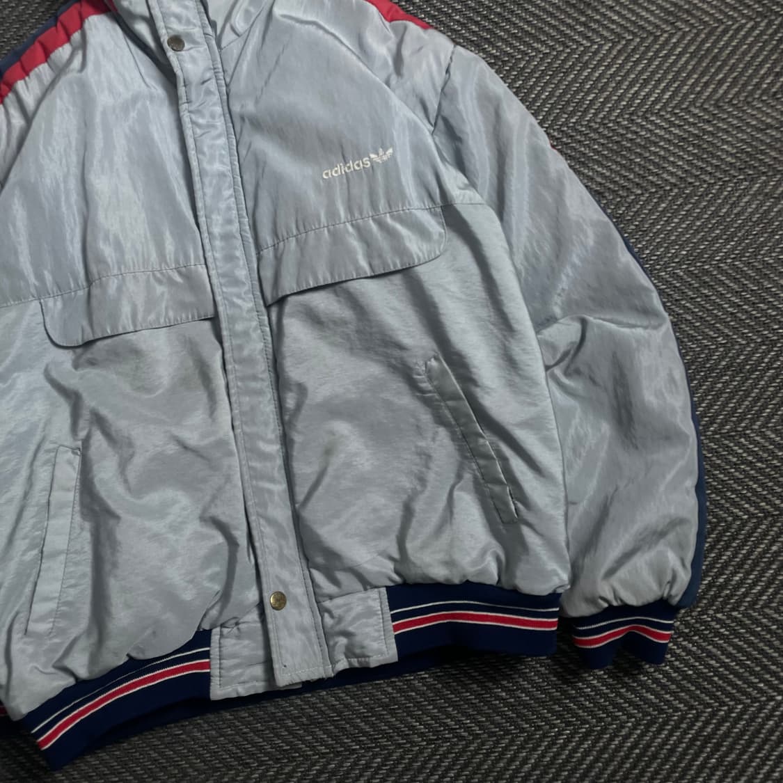 90s 아디다스 올드스쿨 배색 패디드 자켓y 4644 상품이미지3