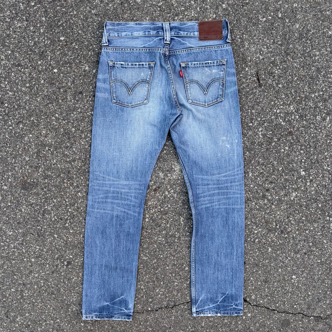 리바이스 522 슬림 스트레이트 중청 데님 (32)   상품이미지5