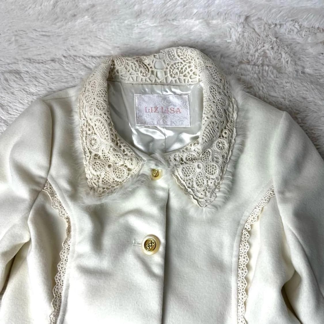 리즈리사 히메갸루 코트 달천깔 라떼갸루 빈티지 상품이미지3