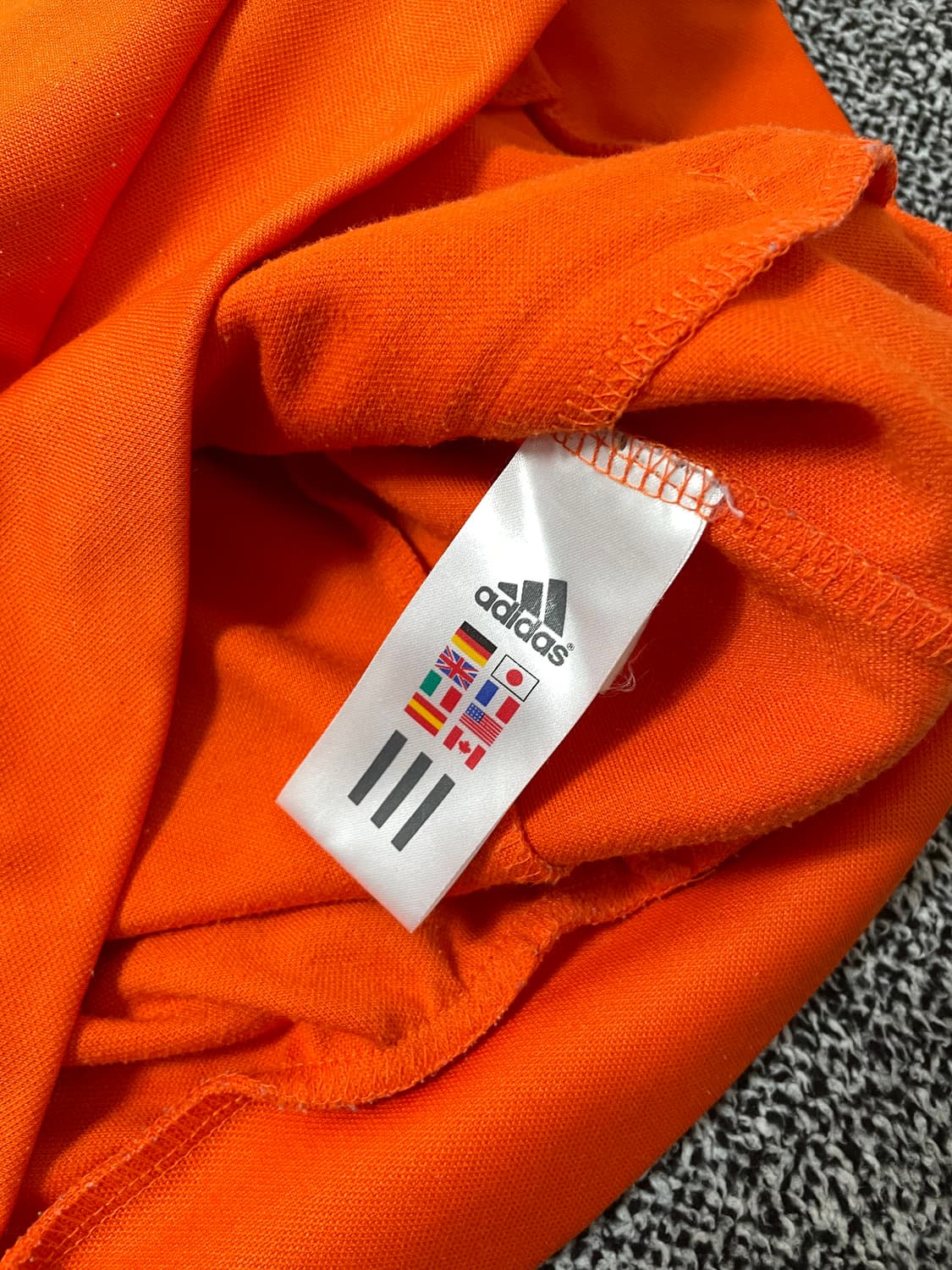 빈티지9. 아디다스 00's 오렌지 블랙 배색 져지 트랙탑 트레이닝 집업 상품이미지7