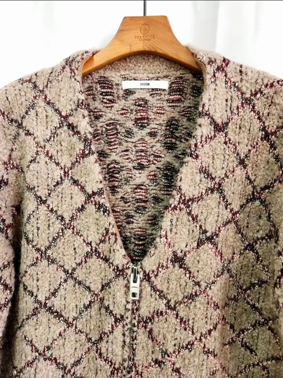 [시스템옴므] 브이넥 니트 가디건 울 캐시미어 블렌딩 집업 95 상품이미지3