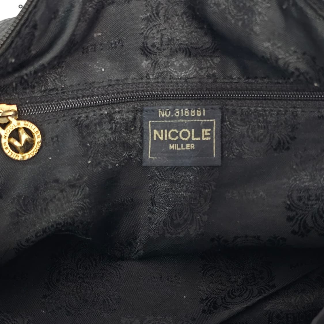 Nicole 니콜밀러 블랙 가죽 토트백 상품이미지7