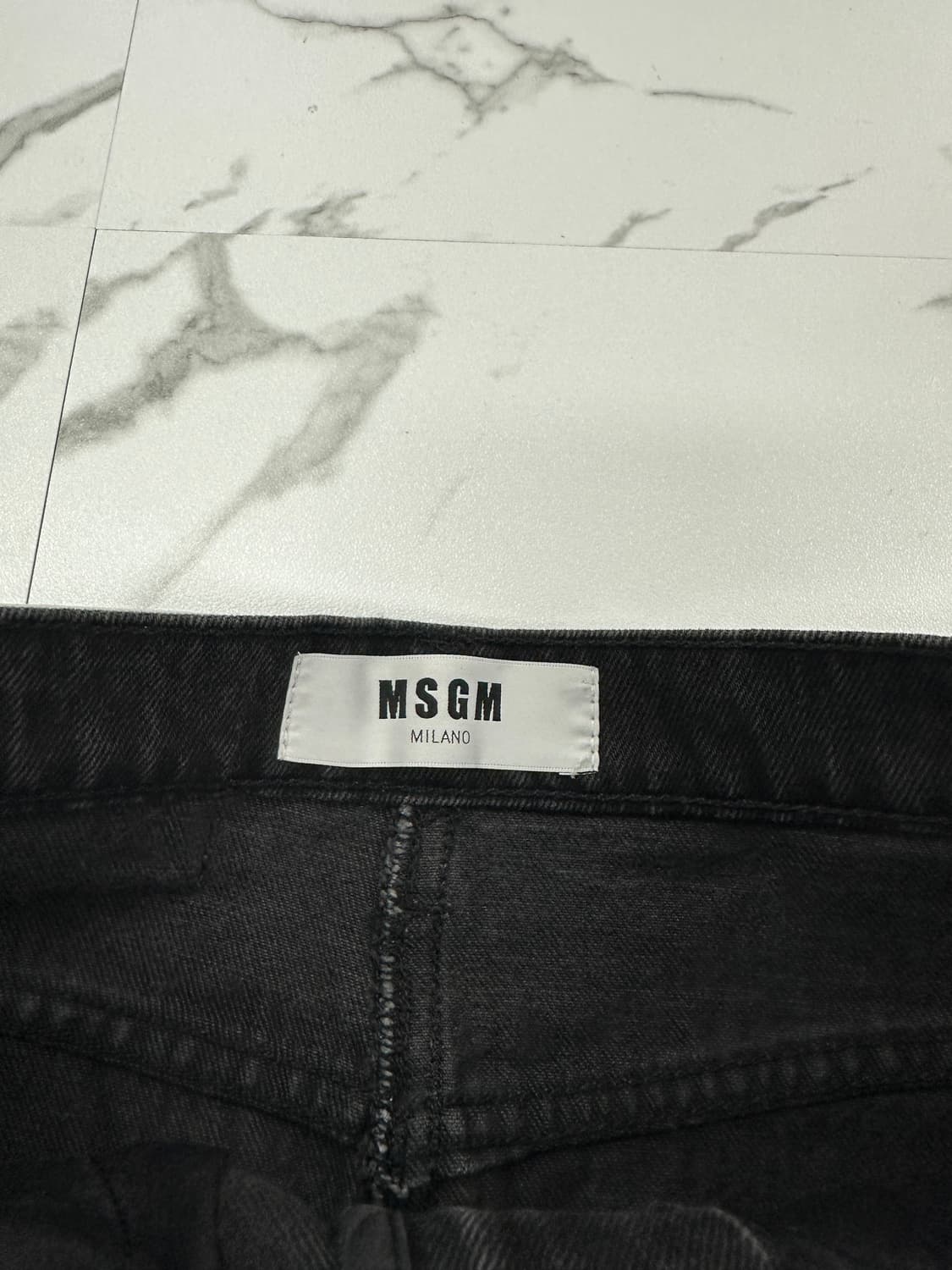 MSGM 캣프린팅 데님 스커트 상품이미지4