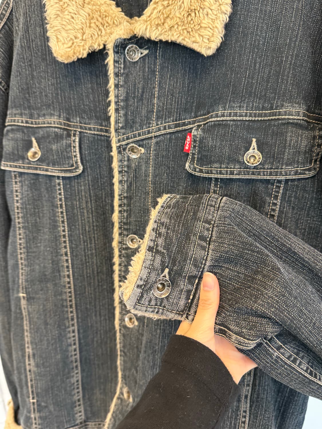 Levi's Sherpa Denim Trucker Jacket  상품이미지4