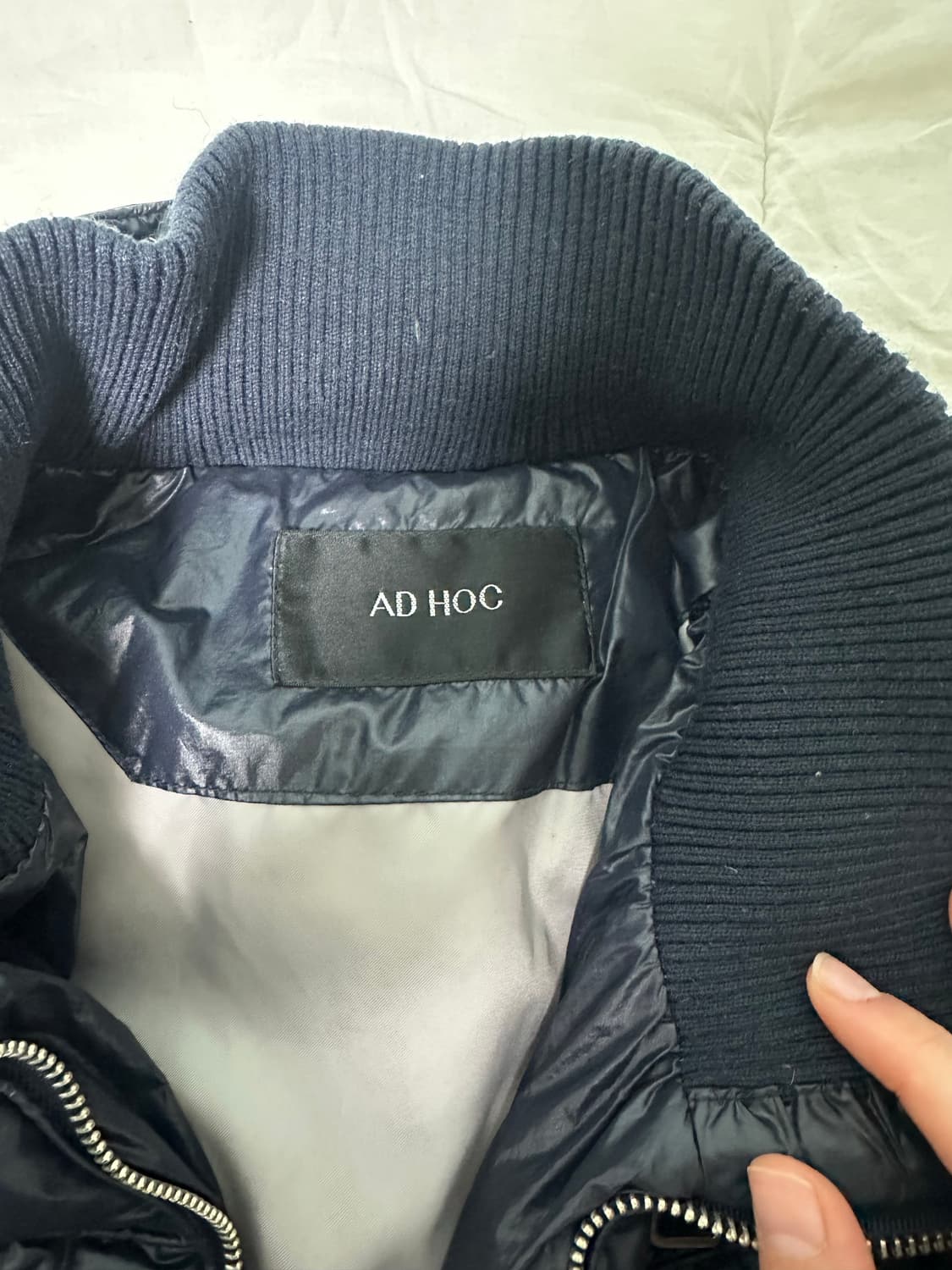 AD HOC 네이비 패딩 판매 상품이미지3