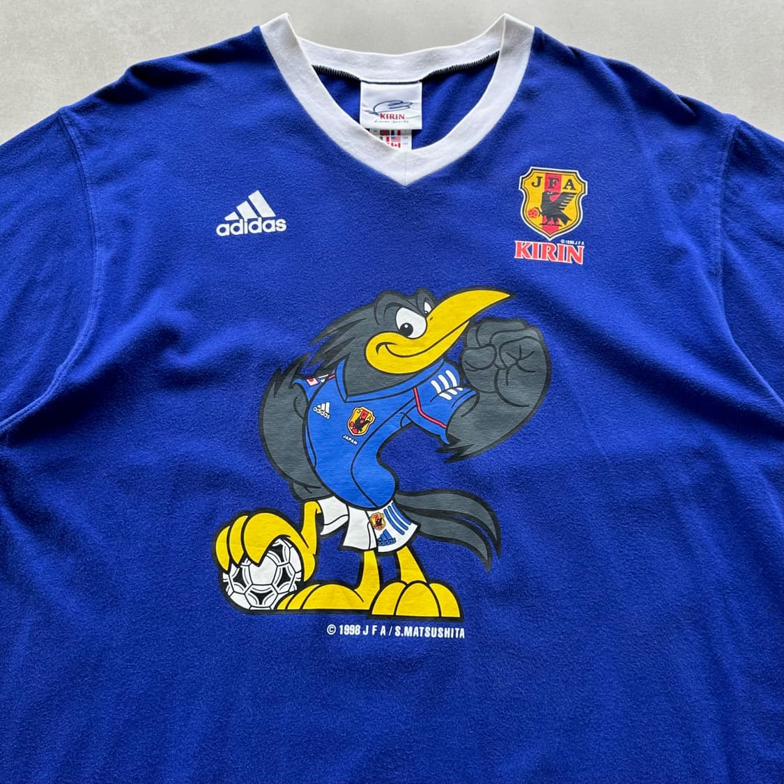 [L]아디다스 90s 일본 축구 국대 반팔 티셔츠 상품이미지3