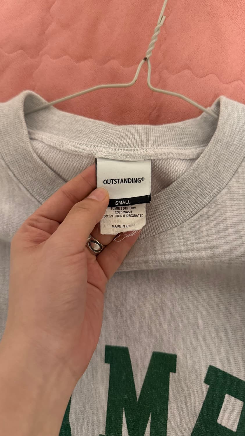아웃스탠딩 V.S.C 스웻셔츠 멜란지 그레이 색상 S사이즈 상품이미지4
