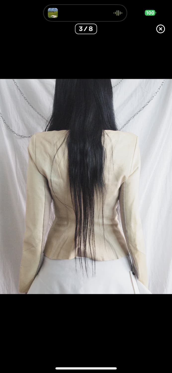 릭오웬스 olmar&mirta asymmetric 레더 블레이저 상품이미지3