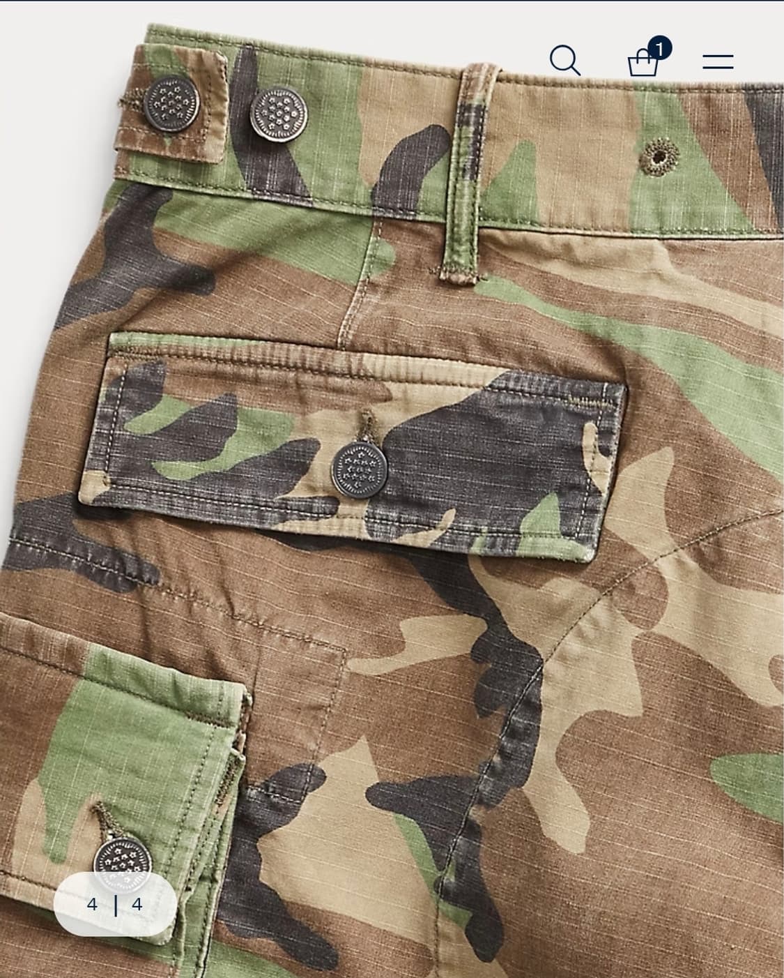 RRL 캐모 립스탑 카고 쇼트 32 상품이미지4