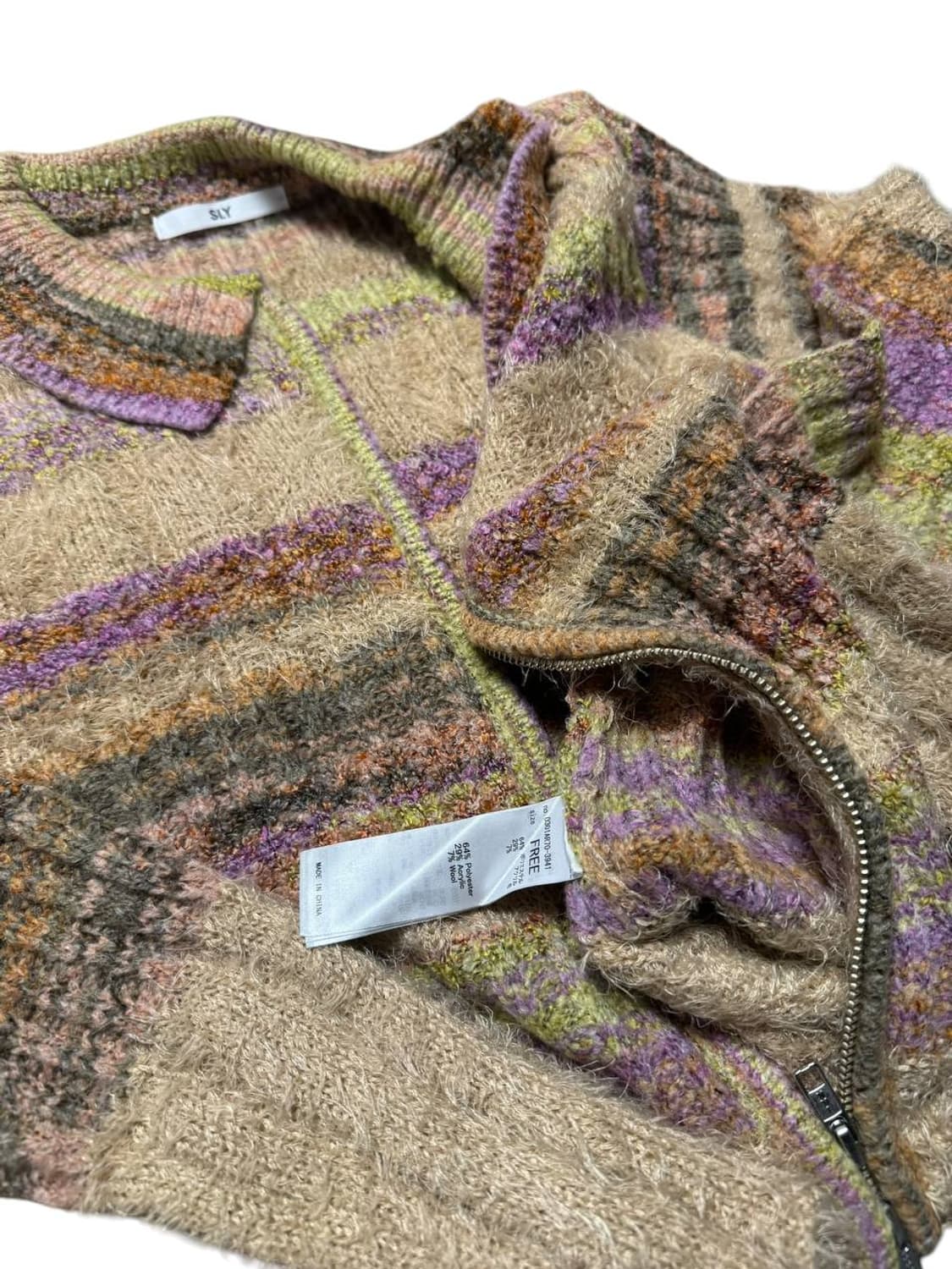 SLY 지퍼업 니트 스웨터 (W) 상품이미지3