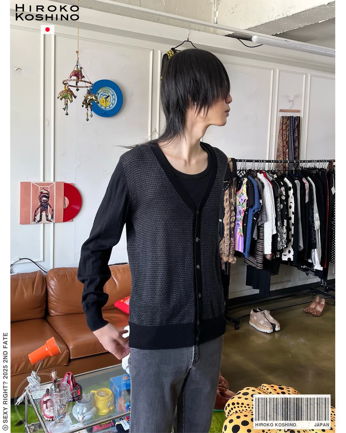 HIROKO KOSHINO Homme Japan knit Cardigan 상품이미지1