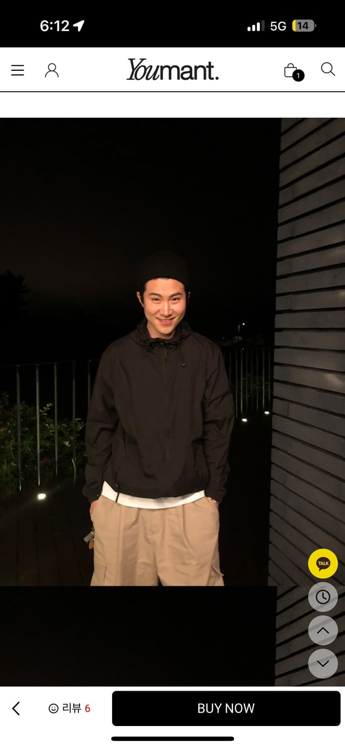 새상품) 느좋남 핏 완성 유먼트 25ss 바람막이 블랙 L 품절제품 상품이미지2