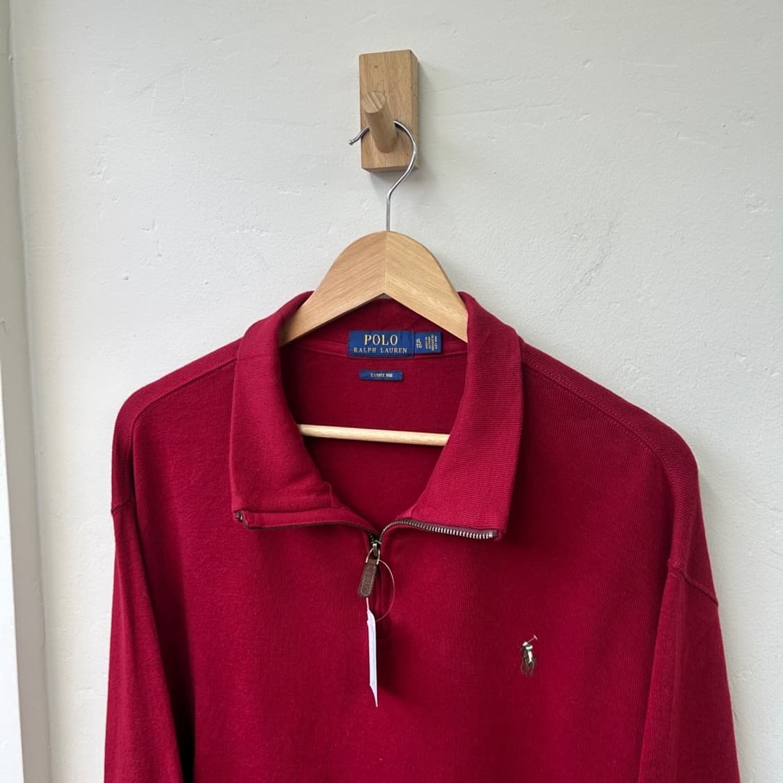 16283 - 폴로 랄프로렌 레드 반집업 니트 상품이미지1