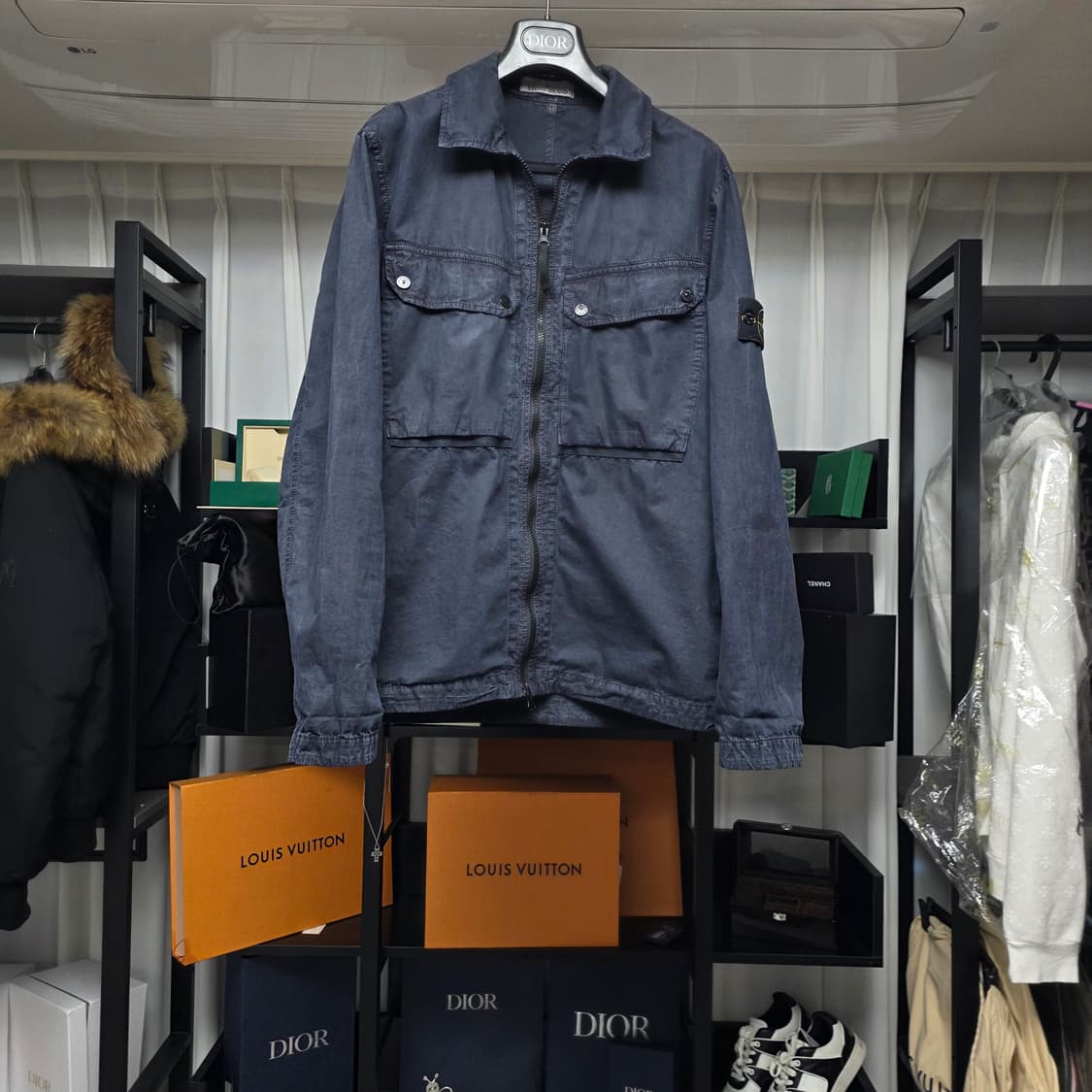 {클로젯}[L][23F/w]스톤아일랜드 올드이펙트 오버셔츠 자켓 상품이미지1