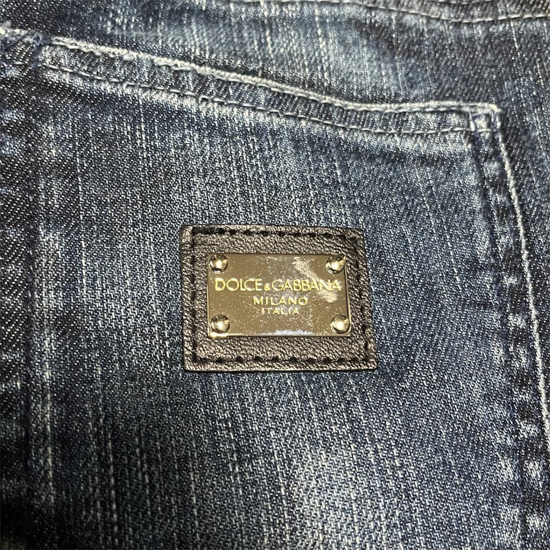 새상품급) 돌체앤가바나 우먼즈 컬렉션 워싱 데님 팬츠 상품이미지3