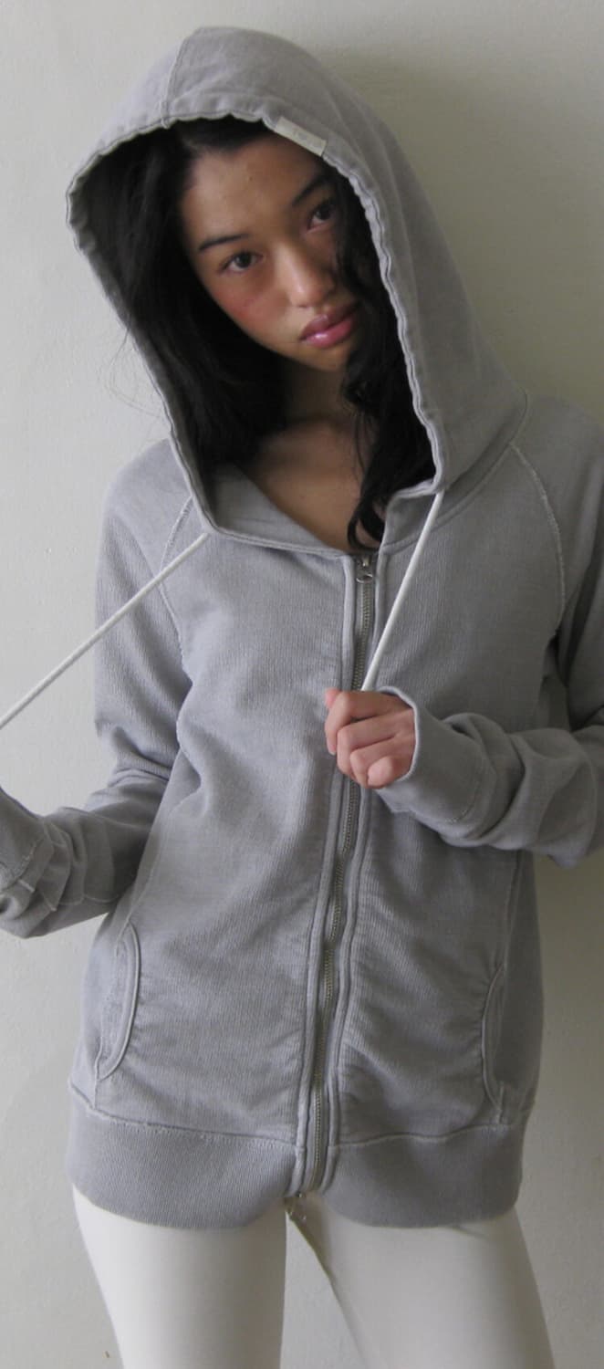fe.3 washed lily hoodie (grey) 상품이미지1