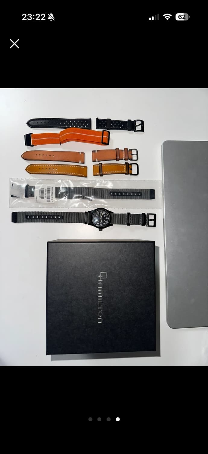 해밀턴 H69409930 카키 필드 메커니컬 38mm PVD 블랙 다이얼 상품이미지4