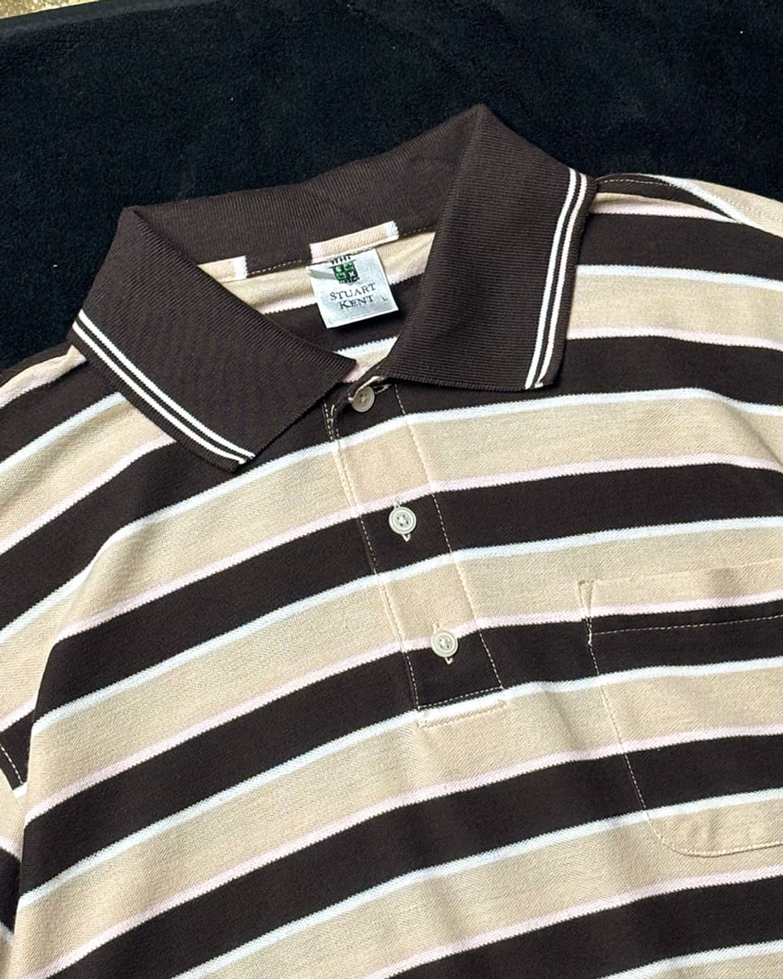 일본빈티지 스트라이프 카라티셔츠 상품이미지2