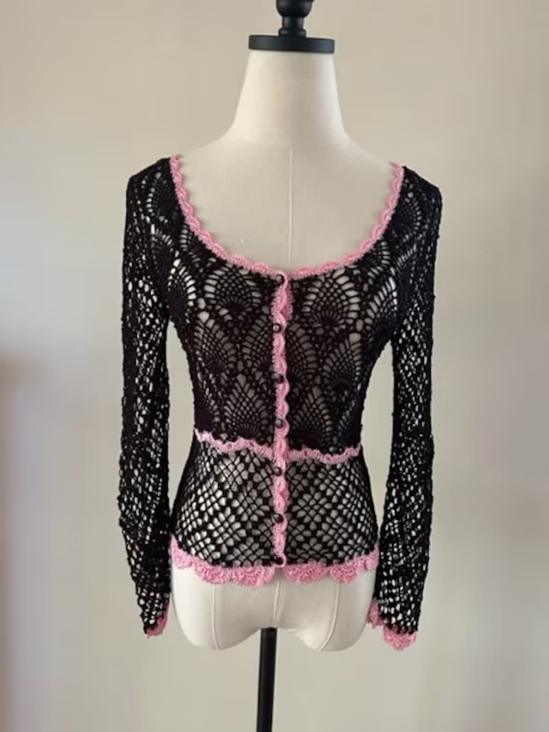 벳시 존슨 betsey johnson 크로셰 가디건 상품이미지3