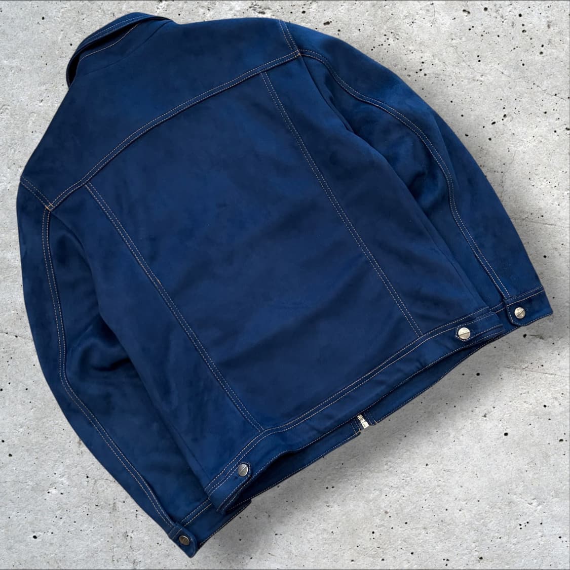 [L] 자라 스웨이드 트러커 자켓 블루 D378 상품이미지2