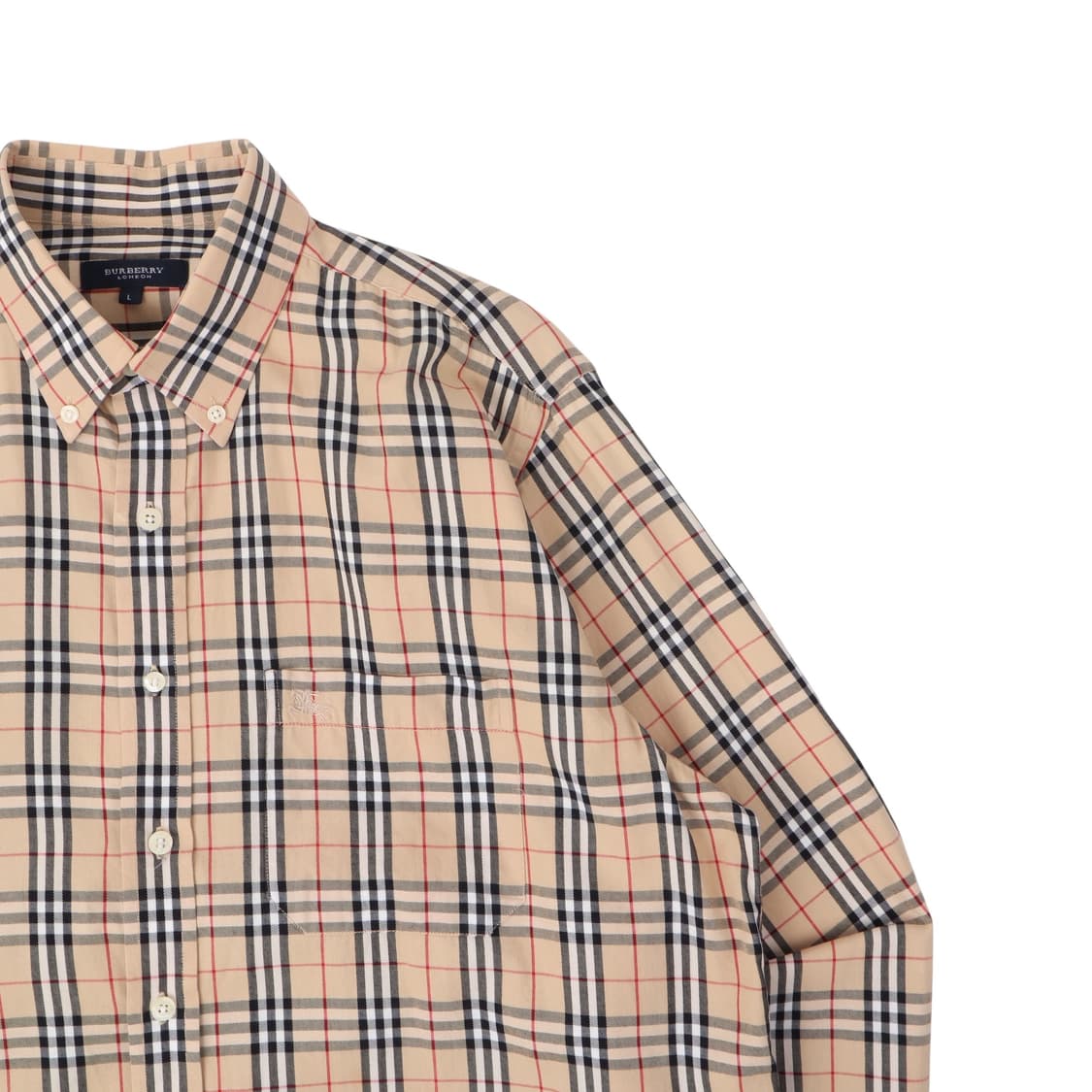 버버리 런던 베이지 노바체크 셔츠 상품이미지2