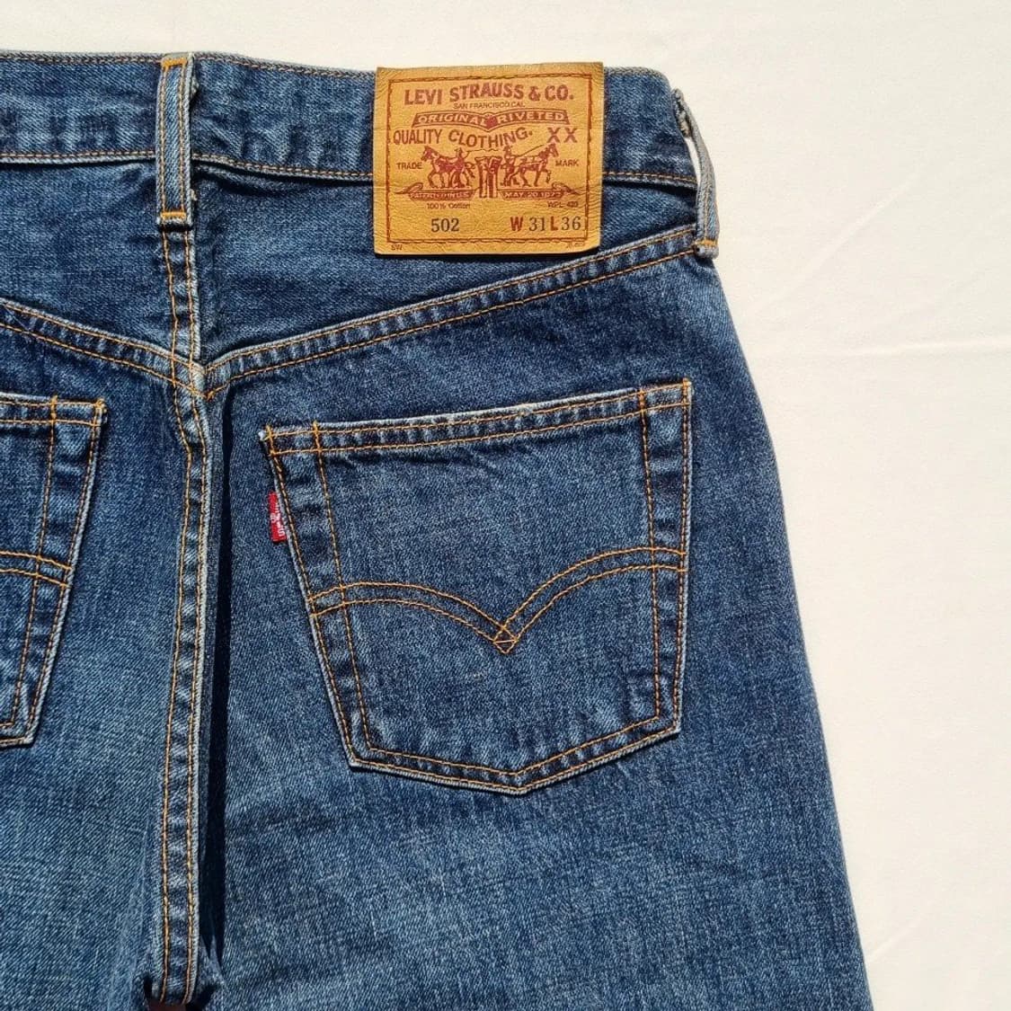90s jpn Levis Big E 502XX Selvedge 31sz 상품이미지8