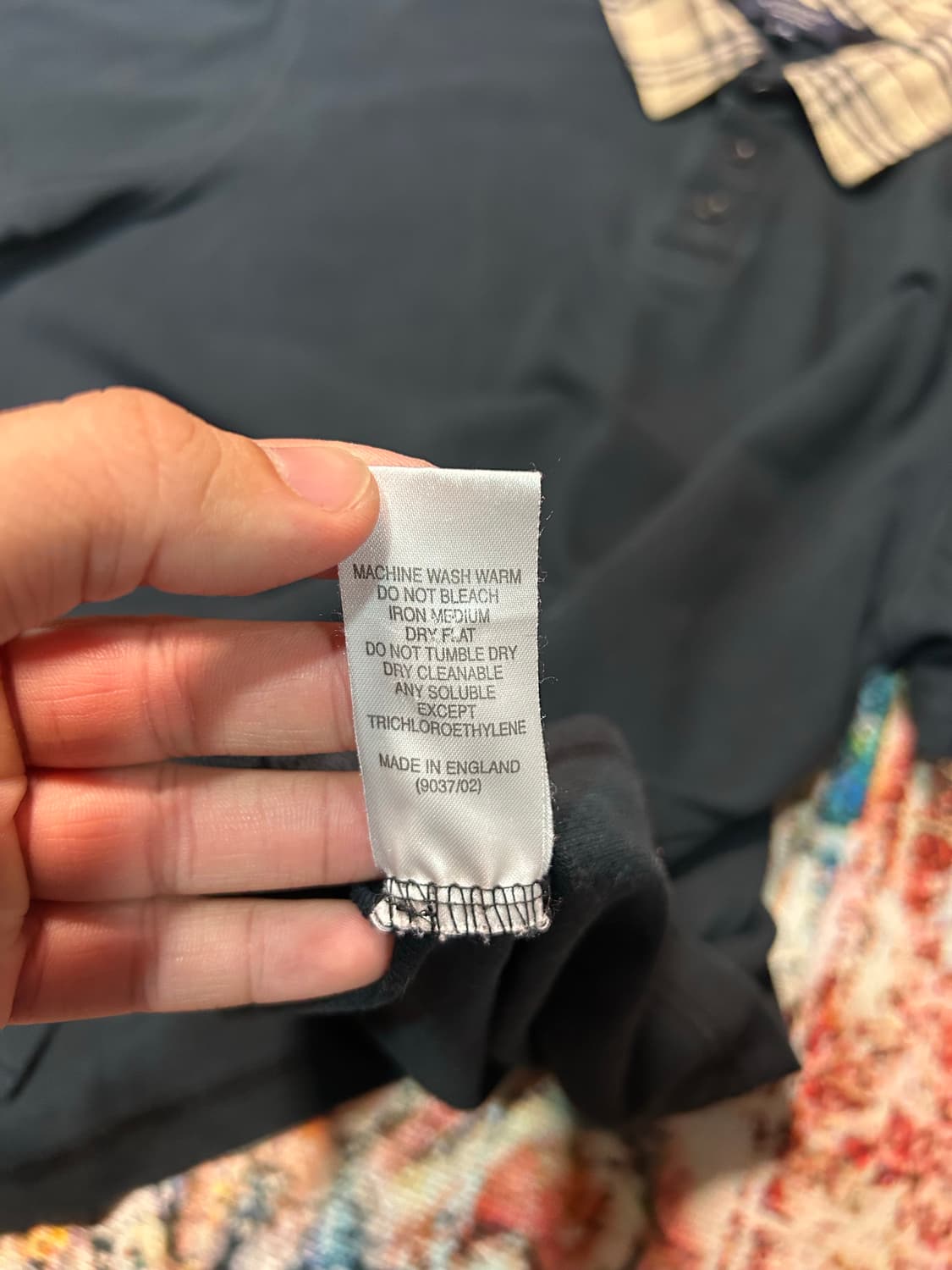 [L] 버버리 크롭핏 노바체크 카라 반팔 상품이미지6