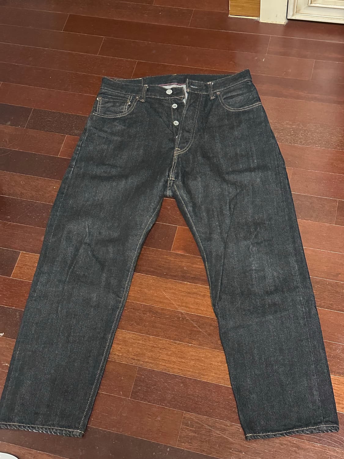 오디너리 핏츠 루즈 테이퍼드 블랙 원워시 상품이미지6