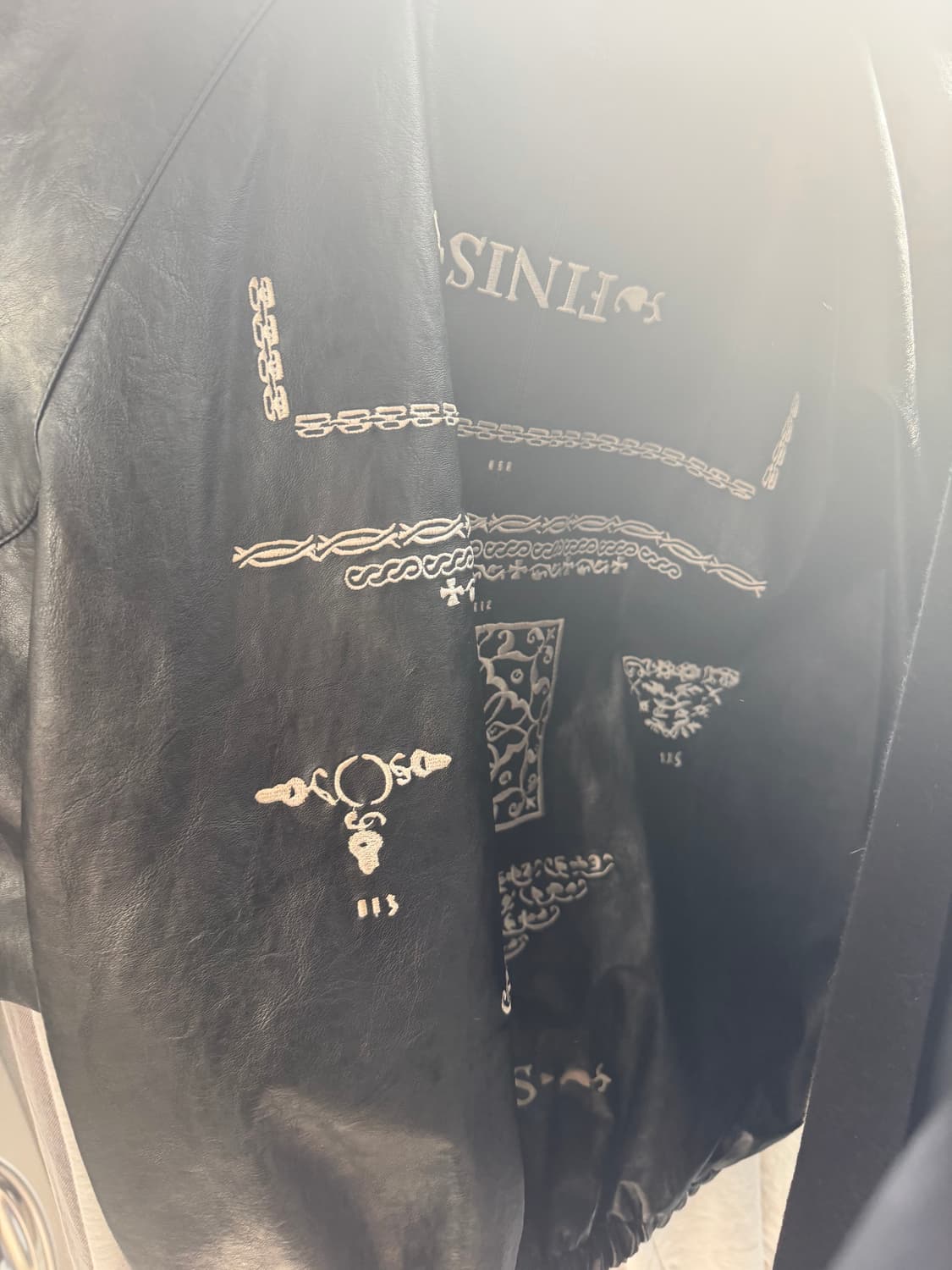 서비스 604 레더자켓 상품이미지2