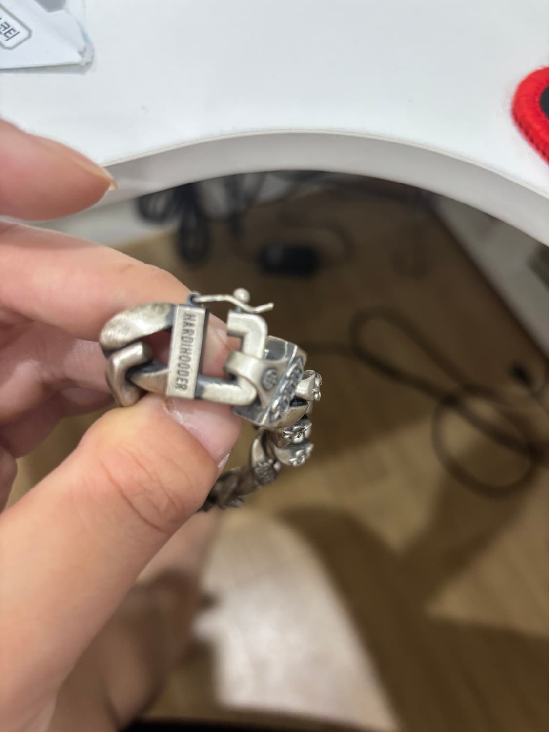 하디후더 / 앤틱 실버 체인 팔찌 은팔찌 / 22cm 상품이미지3