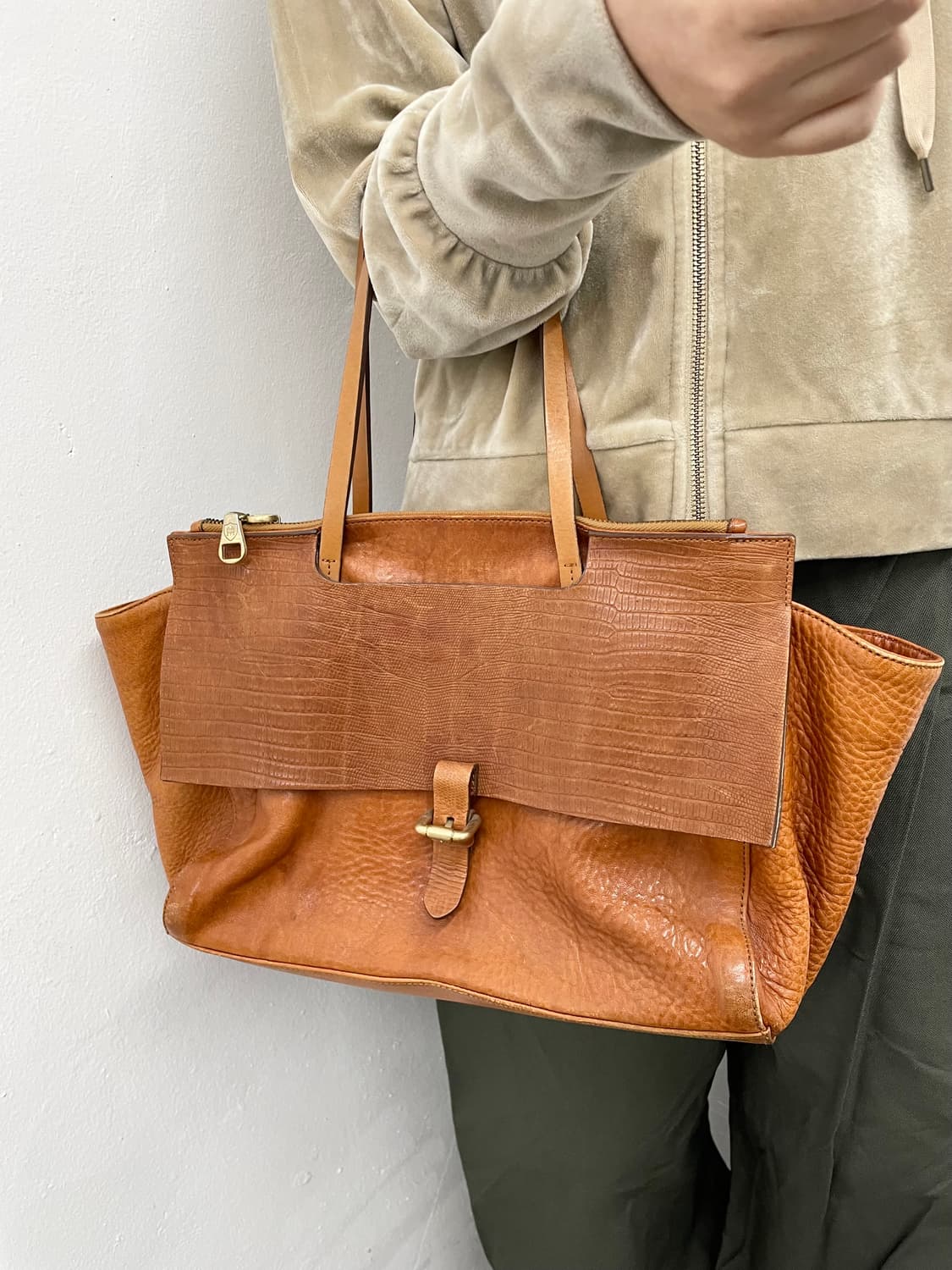 마시모두띠 리얼레더 버클 숄더백 상품이미지3