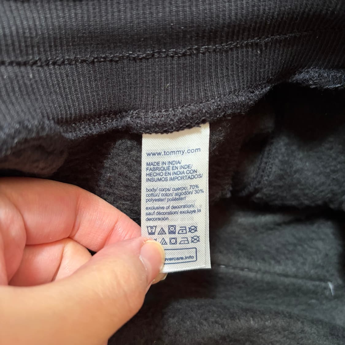 타미힐피거 로고 블랙 조거 스웨트 팬츠(S) 상품이미지7